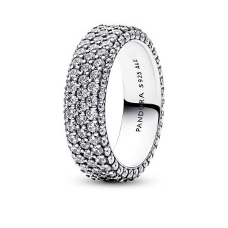 Unazë me tre rreshta nga Pandora Timeless Pavé