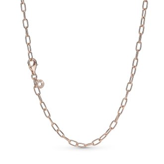 [389410C00-50] 14k Rose gold-plated link necklace