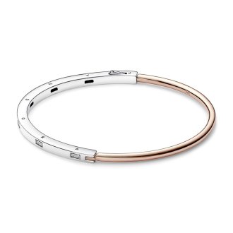Byzylyk dyngjyrësh I-D me Pavé nga Pandora Signature