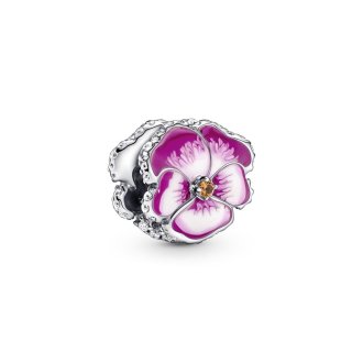 Pjesë të vogla dekoruese në formë të lules Pansy ngjyrë rozë