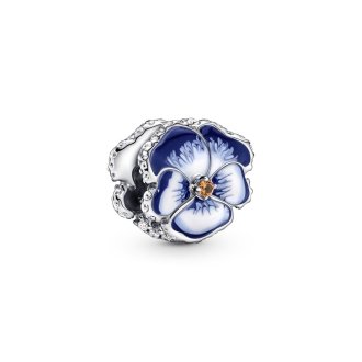Pjesë të vogla dekoruese në formë të lules të kaltër Pansy
