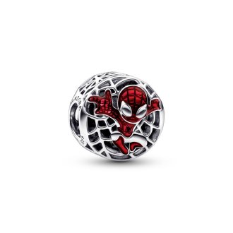 Pjesë të vogla dekoreuse në formë të Spider-Man që fluturon në qytet nga Marvel