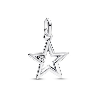 Pjesë të vogla dekoruese me medaljon në formë të yllit vezullues nga Pandora ME
