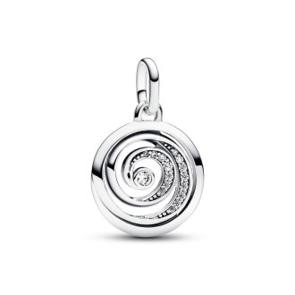 Pjesë të vogla dekoruese në formë të medaljonit spiral të mirënjohjes nga Pandora ME