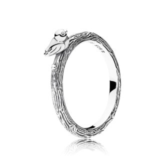 Bird silver ring