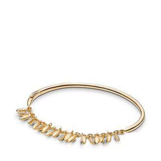 Chained seeds PANDORA Shine bracelet with clear cubic zirconia