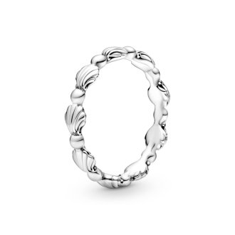 Shell sterling silver ring