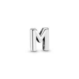 Letter M silver petite element