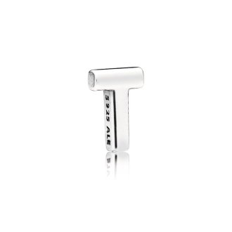 Letter T silver petite element